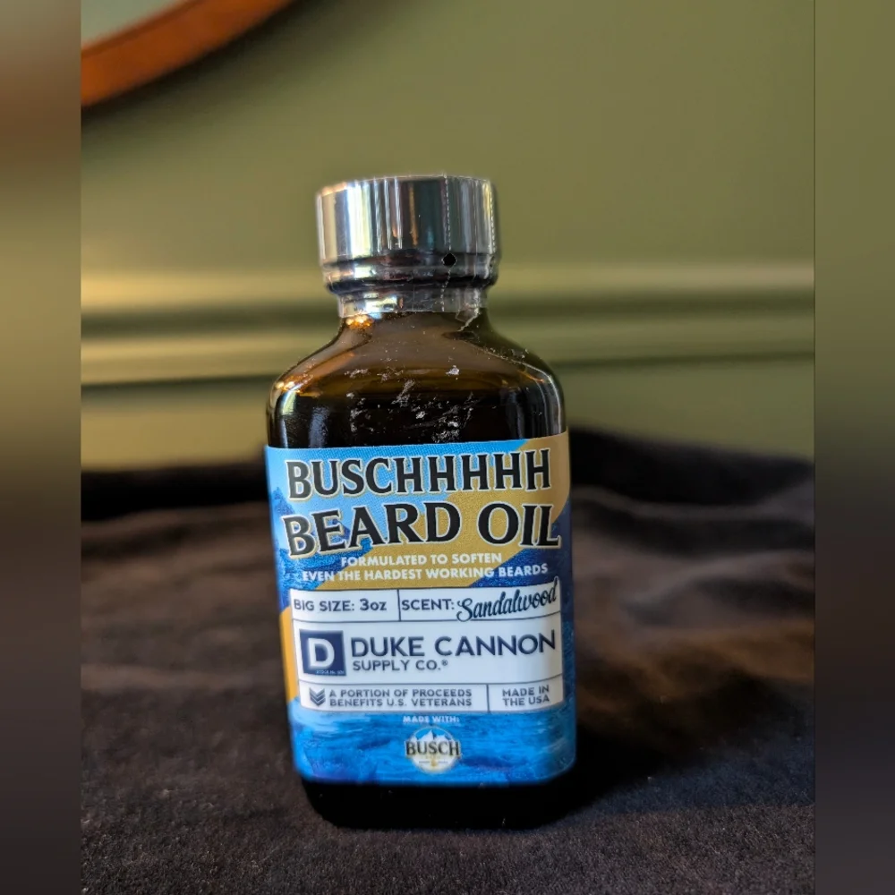Duke Cannon Busch Beard Oil in Sandalwood New